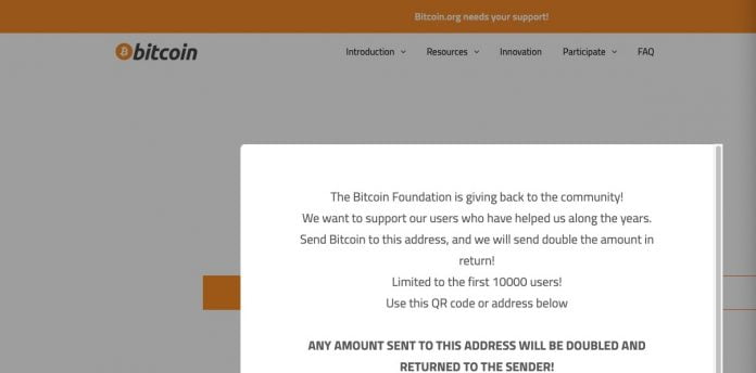 Bitcoin.org Hacked By Scammers For A Few Minutes. Someone Sent Them 0.4 BTC