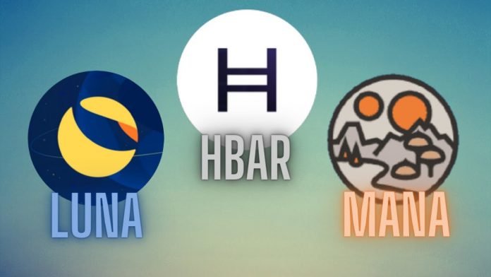 The Bullish Rally of LUNA, MANA, HBAR